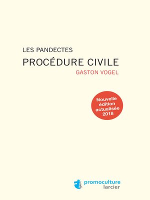 cover image of Les Pandectes – Procédure civile